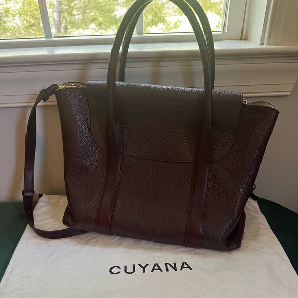 Cuyana Trapeze Satchel - Burgundy - Picture 2 of 8